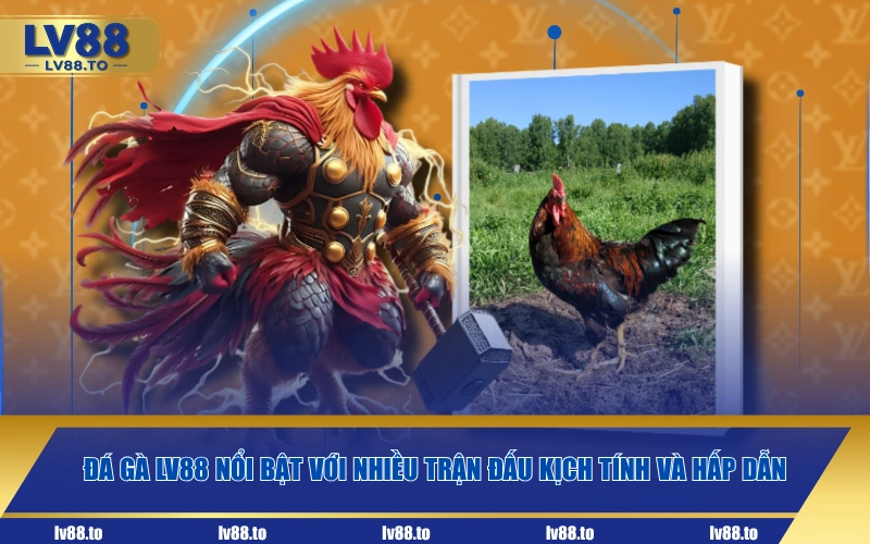 Đá gà LV88 nổi bật với nhiều trận đấu kịch tính và hấp dẫn