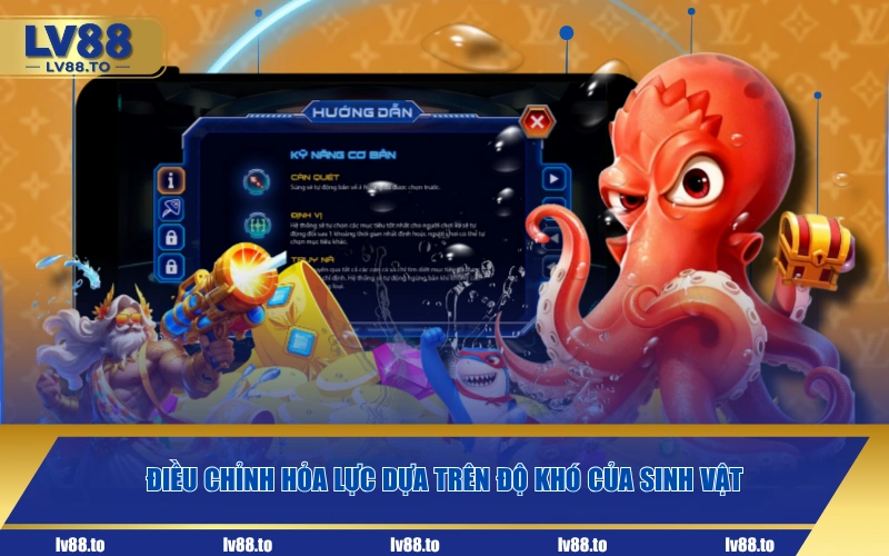 Điều chỉnh hỏa lực dựa trên độ khó của sinh vật