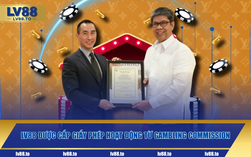 LV88 được cấp giấy phép hoạt động từ Gambling Commission