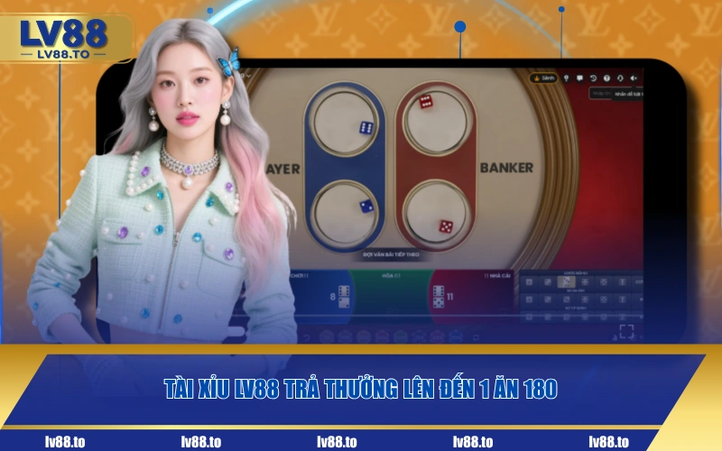 Tài Xỉu LV88 trả thưởng lên đến 1 ăn 180