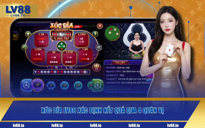 Xóc Đĩa LV88 xác định kết quả qua 4 quân vị